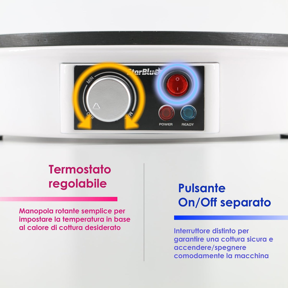 Macchinetta per Crepe Elettrica Da 30.5Cm Della  Con Spatola Di Legno - AC 220-240V 50/60Hz 1000W, Spina Del Regno Unito, Adattatore Europa Incluso