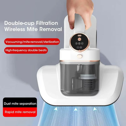Small Handheld Wired High Frequency Strong Suction Vacuum Cleaner Dust Mite Removal for Bed