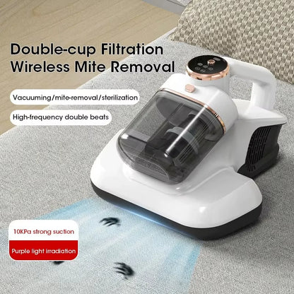 Small Handheld Wired High Frequency Strong Suction Vacuum Cleaner Dust Mite Removal for Bed