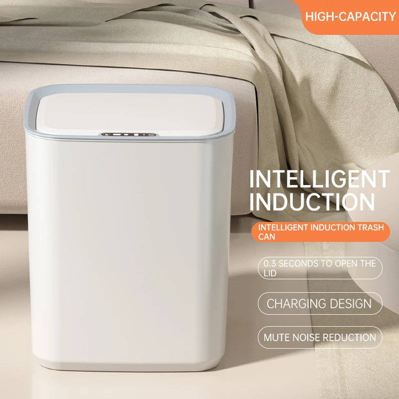 Cestino intelligente con Sensore di Movimento, Ricaricabile, Capacita 22L